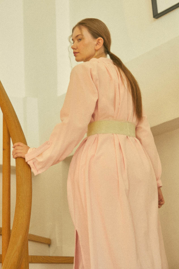 Şile Cloth Tunic Set Powder - 22