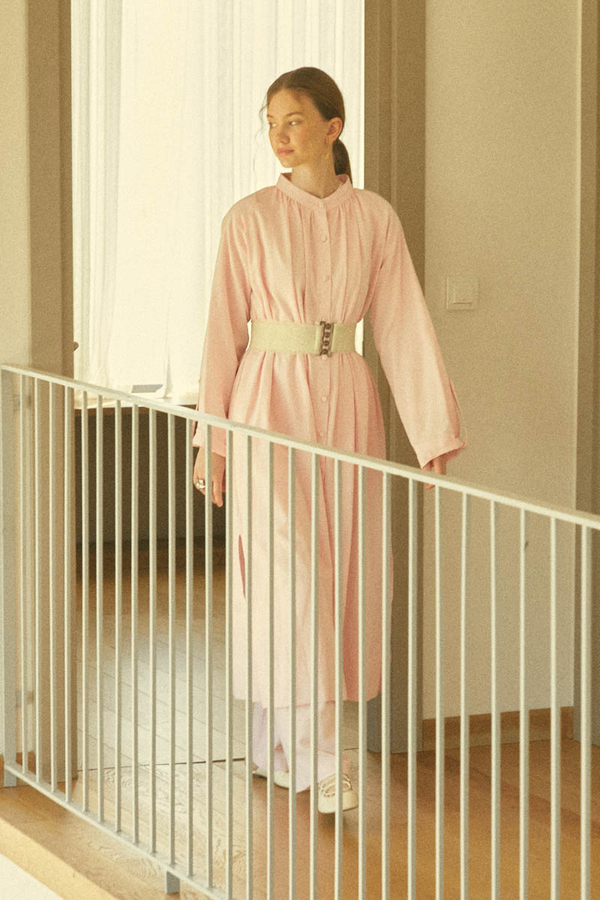 Şile Cloth Tunic Set Powder - 15