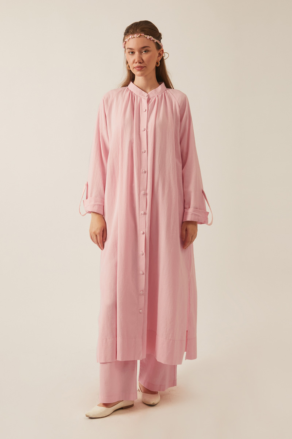 Şile Cloth Tunic Set Powder - 1