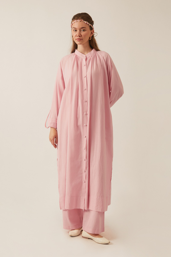 Şile Cloth Tunic Set Powder - 4