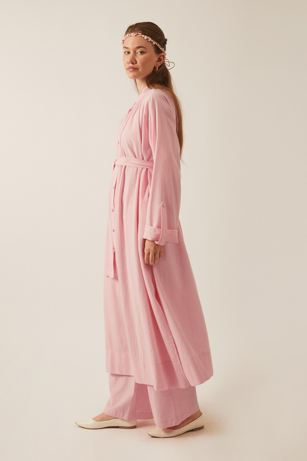 Şile Cloth Tunic Set Powder - 9