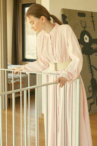 Şile Cloth Tunic Set Powder - 14