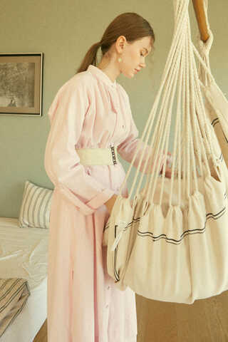 Şile Cloth Tunic Set Powder - 19