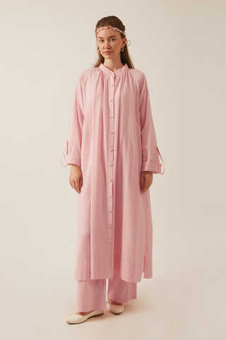 Şile Cloth Tunic Set Powder - 1