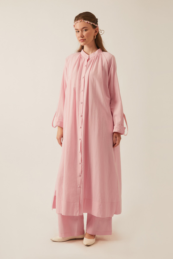 Şile Cloth Tunic Set Powder - 7