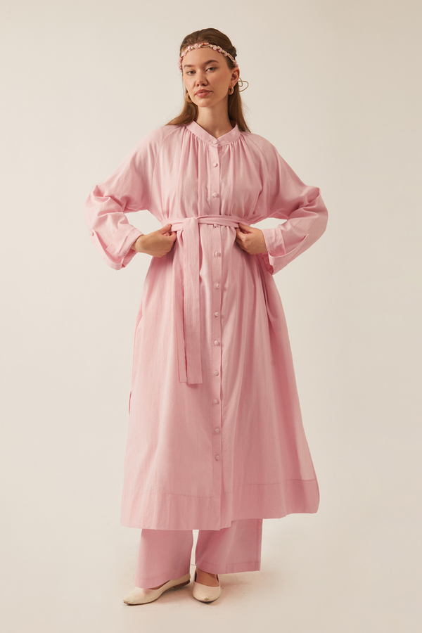 Şile Cloth Tunic Set Powder - 8