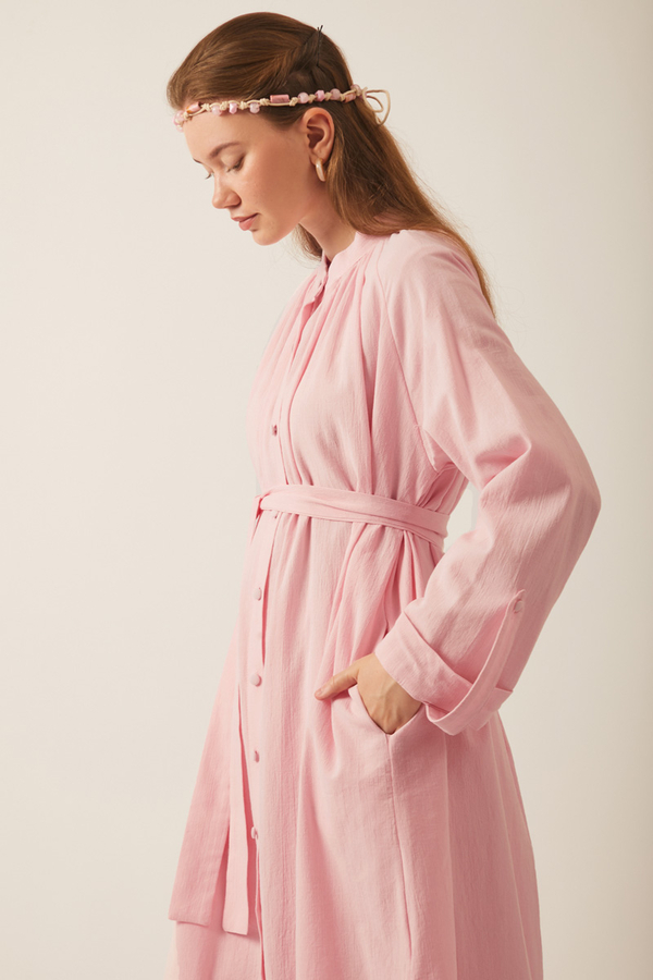 Şile Cloth Tunic Set Powder - 2