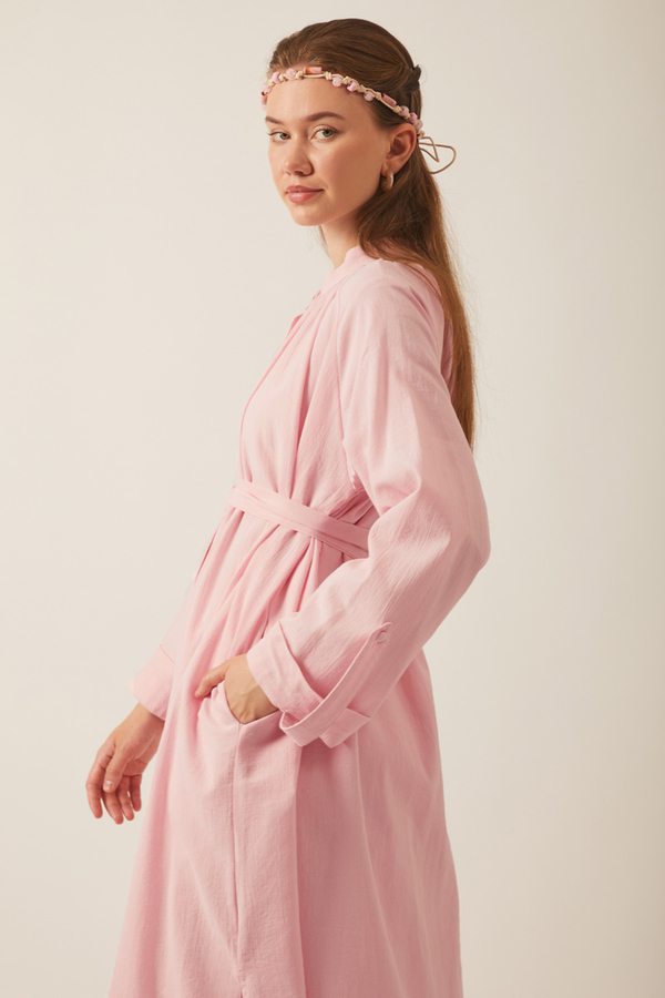 Şile Cloth Tunic Set Powder - 5