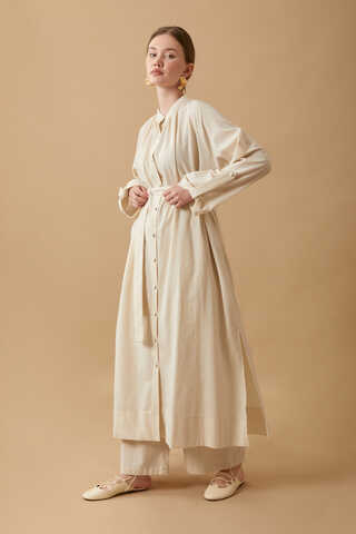 Şile Cloth Tunic Set Stone - 4