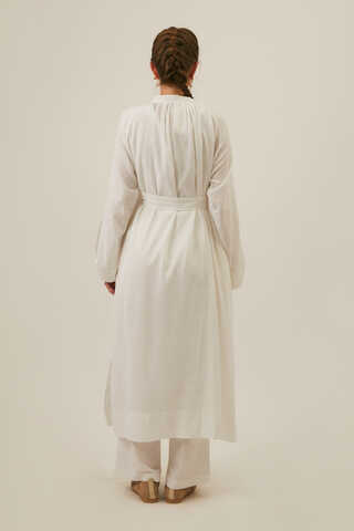 Şile Cloth Tunic Set White - 11