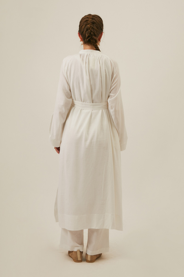 Şile Cloth Tunic Set White - 11