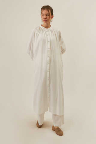 Şile Cloth Tunic Set White - 5