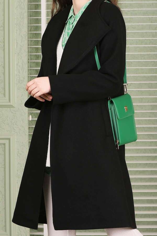 Single Button Cachet Coat Black - 6