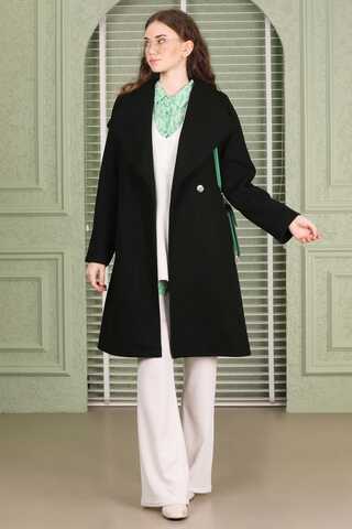 Single Button Cachet Coat Black - 7