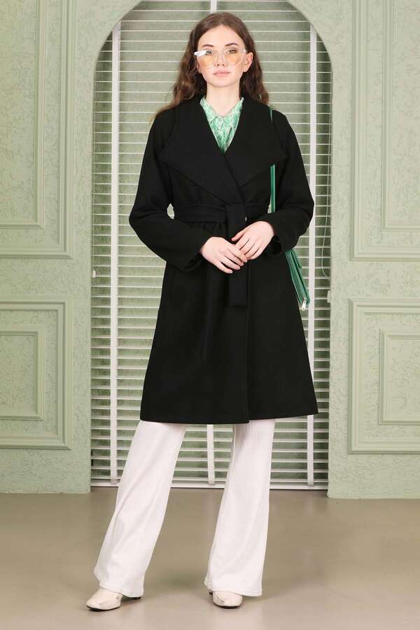 Single Button Cachet Coat Black - 2