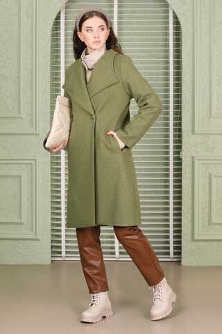 Single Button Cachet Coat Green - 1
