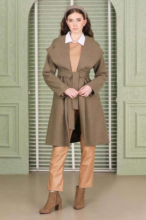 Single Button Cachet Coat Soil - 5