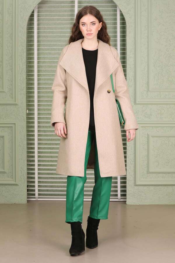 Single Button Cachet Coat Stone - 3