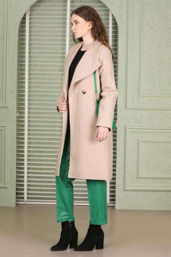 Single Button Cachet Coat Stone - 5