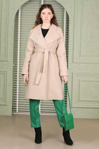 Single Button Cachet Coat Stone - 2