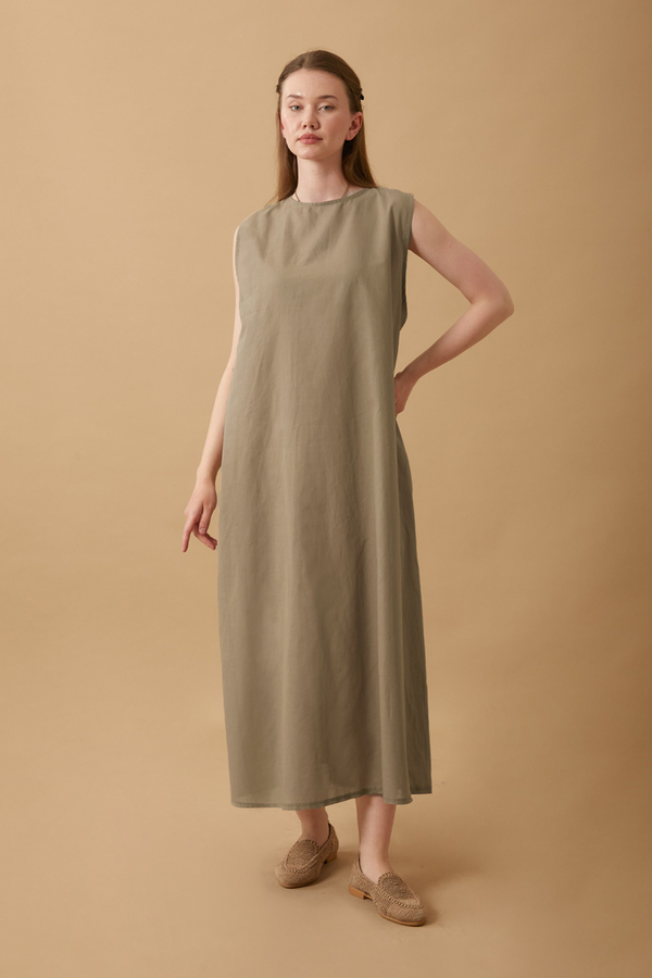 Sleeveless Long Vual Slip Taupe (1)