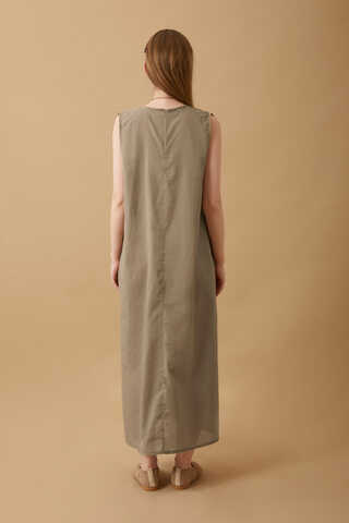 Sleeveless Long Vual Slip Taupe - 4