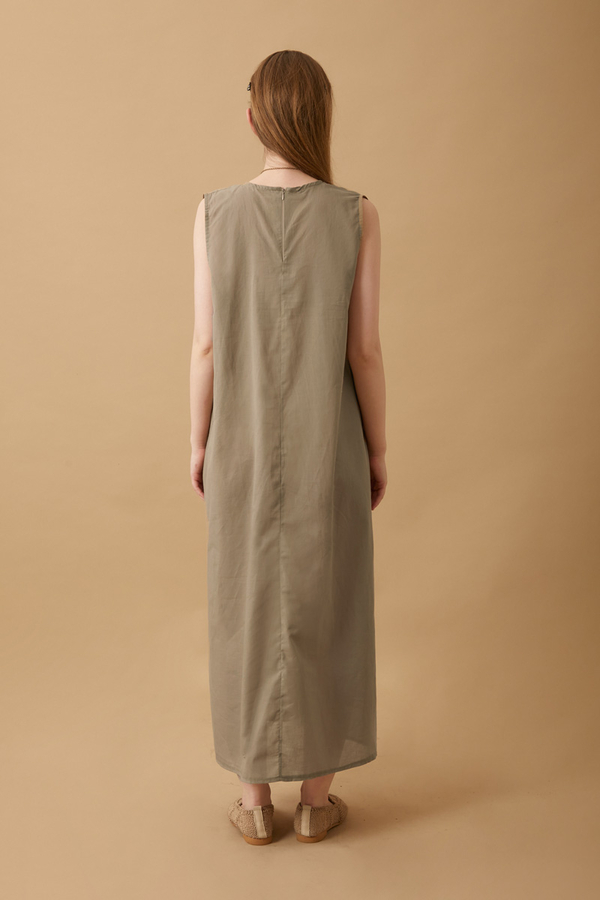 Sleeveless Long Vual Slip Taupe - 4