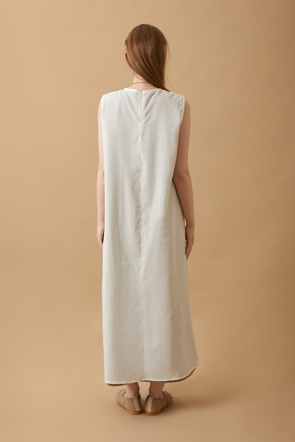Sleeveless Long Vual Slip White - 6