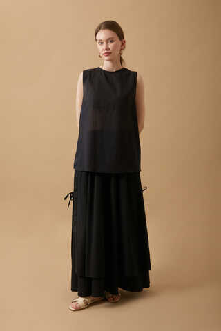 Sleeveless Short Vual Slip Black - 2