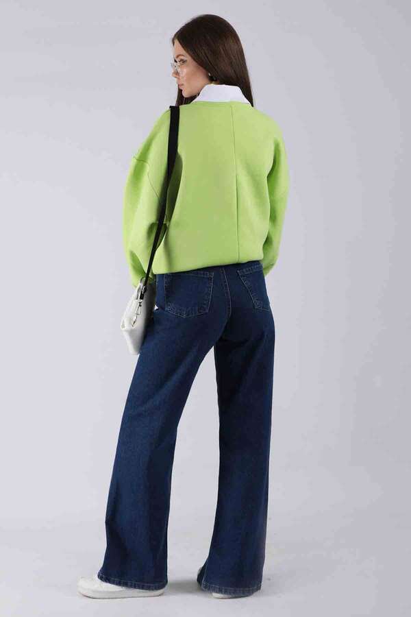 Slit Jeans Dark Blue - 5