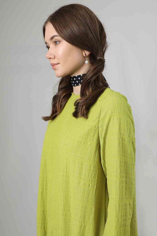 Slit Tunic Pants Set Oil Green - 2