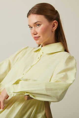 Slub Cotton Dress Butter Yellow - 11