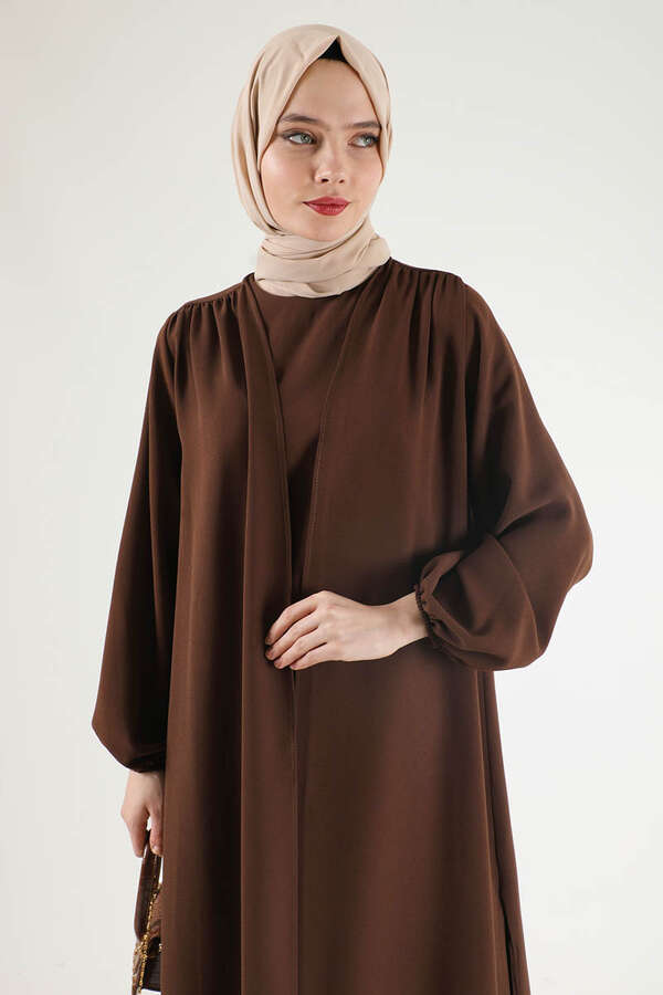 Soft Kimono Suit Brown - 2