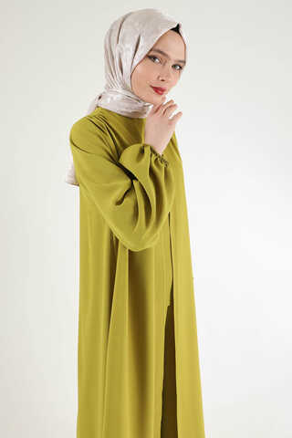 Soft Kimono Suit Oil Green - 3