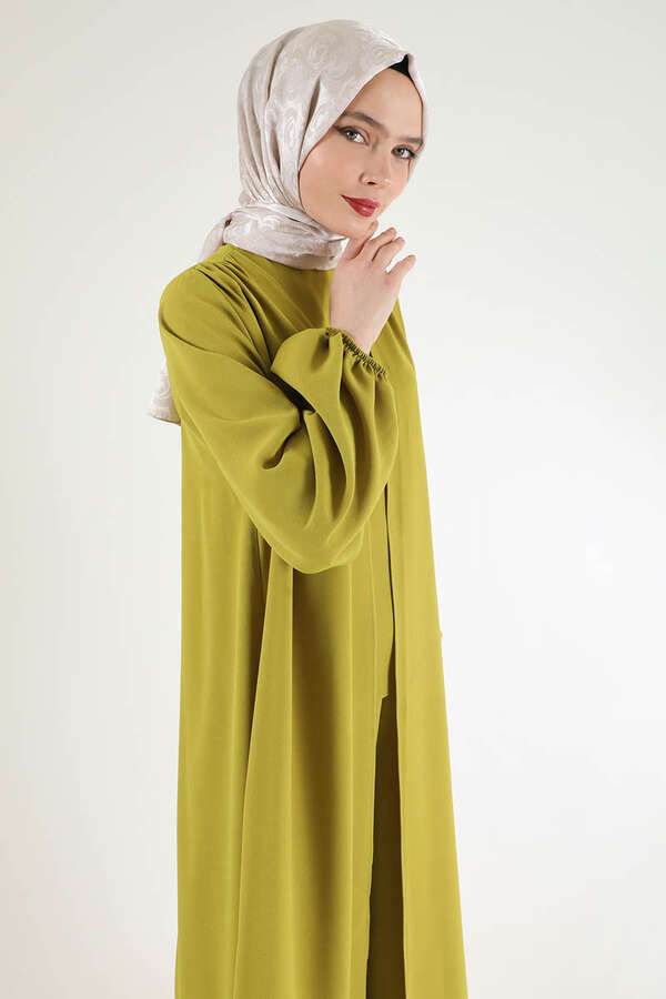 Soft Kimono Suit Oil Green - 3