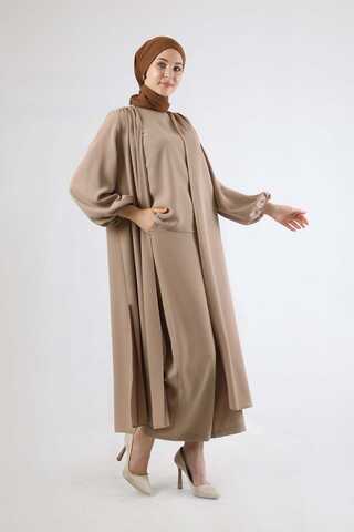 Soft Kimono Takım Bej - 1