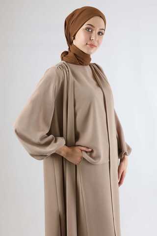 Soft Kimono Takım Bej - 2
