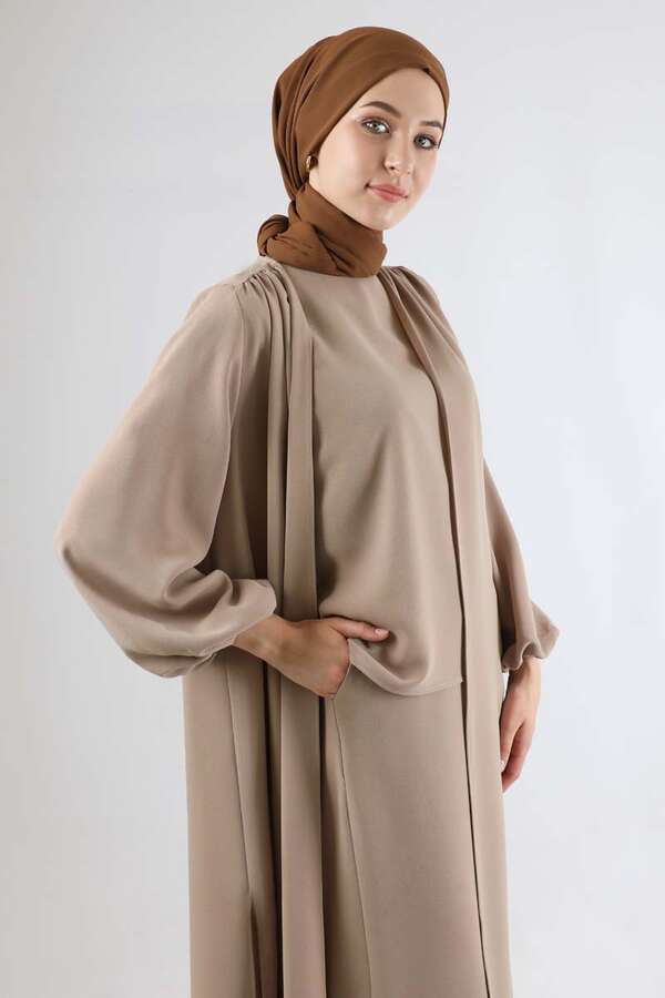 Soft Kimono Takım Bej - 2