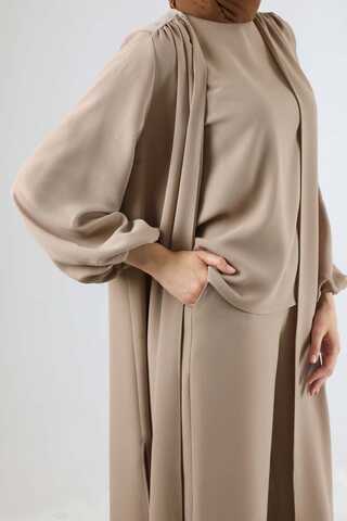 Soft Kimono Takım Bej - 4