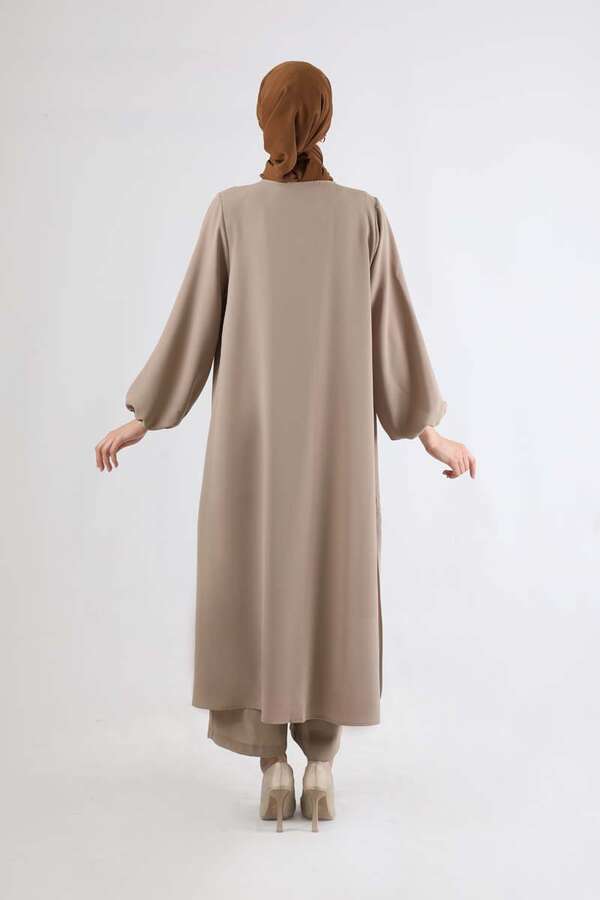 Soft Kimono Takım Bej - 5