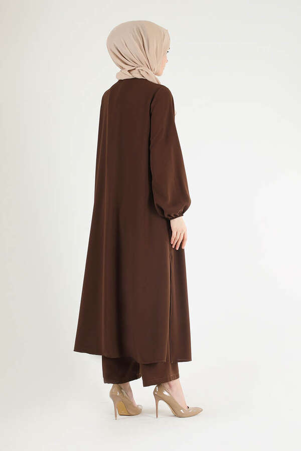 Soft Kimono Takım Kahve - 5