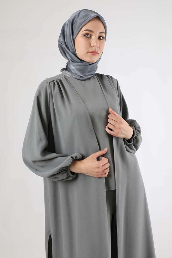 Soft Kimono Takım Koyu Gri - 2