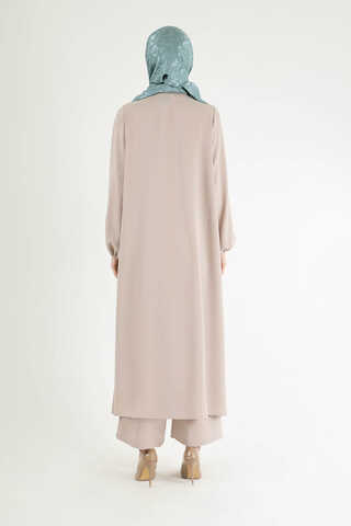 Soft Kimono Takım Krem - 5