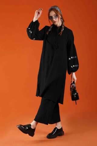 Soft Linen Suit Black - 1