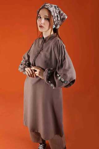 Soft Linen Suit Brown - 4