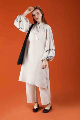 Soft Linen Suit Ecru - 1