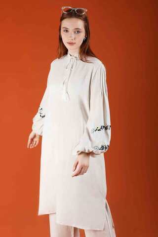 Soft Linen Suit Ecru - 4