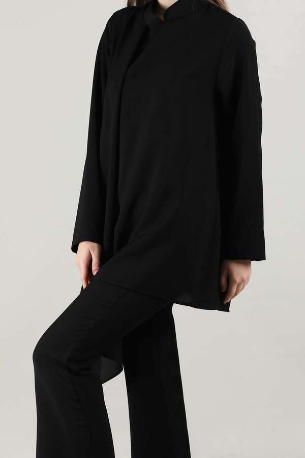 Spanish Trousers Asymmetrical Suit Black - 2