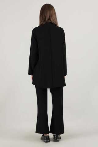 Spanish Trousers Asymmetrical Suit Black - 5