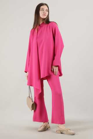 Spanish Trousers Asymmetrical Suit Fuchsia - 1